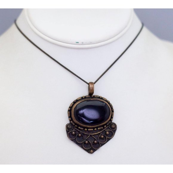 18 inch, Vintage Gothic Copper Arrowhead Symbol Necklace - CA1 - Picture 2 of 3